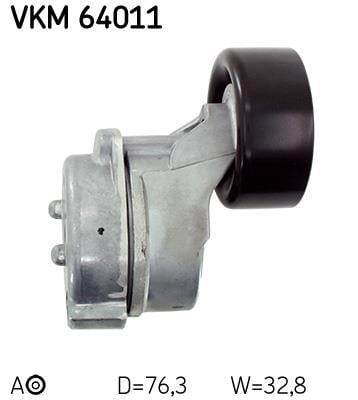 Galet tendeur de courroie d'accessoire SKF ref. VKM 64011